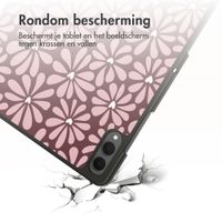 imoshion Design Trifold Bookcase Samsung Galaxy Tab S11 Ultra - Bloom Love Blush