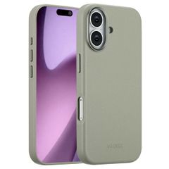 Accezz Leather Back Cover with MagSafe Apple iPhone 17 - Light Grey