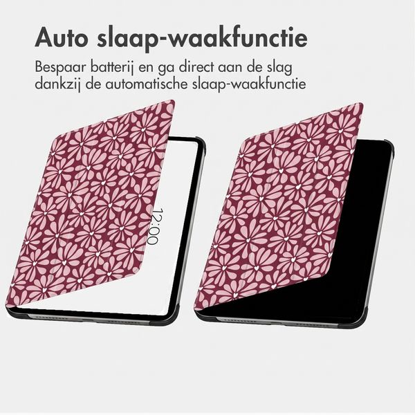 imoshion Design Trifold Bookcase Apple iPad Air 11 inch (2026) M4 / (2025) M3 / (2024) M2 / Air 5 (2022) / Air 4 (2020) - Bloom Love Blush