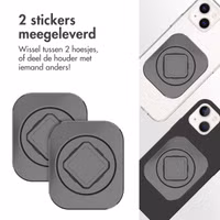 Accezz EasyLock telefoonhouder auto - inclusief hoesje Apple iPhone 13 - Ventilatierooster - 360 graden draaibaar - Zwart