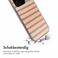 imoshion Design hoesje Apple iPhone 16 Pro - Striped peach reverse