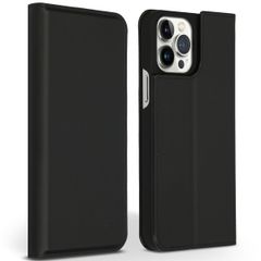 Accezz Premium Leather Slim Bookcase Apple iPhone 13 Pro Max - Zwart