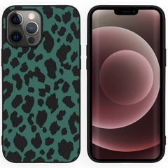 imoshion Design hoesje iPhone 13 Pro Max - Luipaard - Groen / Zwart