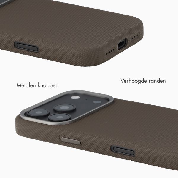 Accezz Mesh Backcover met MagSafe Apple iPhone 17 Pro Max - Bruin