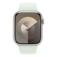 Apple Sport Band Apple Watch Series 1 t/m 9 / SE (38/40/41 mm) | Series 10 / 11 (42 mm) - Maat S/M - Soft Mint
