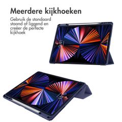imoshion Trifold Hardcase Bookcase Apple iPad Pro 12.9 (2018/2020/2021/2022) - Donkerblauw