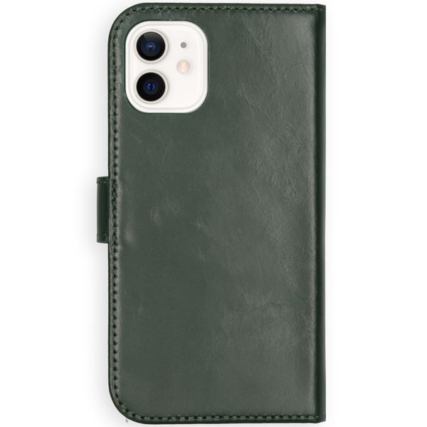 Selencia Echt Leren Bookcase Apple iPhone 12 Mini - Groen