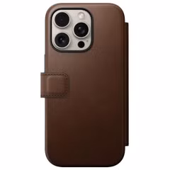 Nomad Modern Leather FolioBookcase Apple iPhone 16 Pro - Bruin