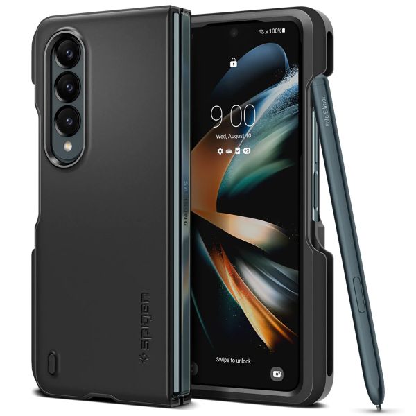 Spigen Thin Fit Pro Backcover Samsung Galaxy Fold 4 - Zwart