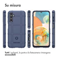 imoshion Rugged Shield Backcover Samsung Galaxy A14 (5G/4G) - Donkerblauw