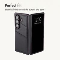 imoshion Faux Leather MagSafe Back Cover with Card Holder Samsung Galaxy Z Fold 8 Ultra - Black