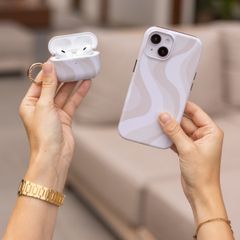 Selencia Vivid Case Apple AirPods 4 - Desert Waves Beige