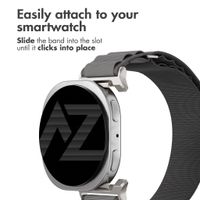Accezz Nylon Alpine Band Samsung Galaxy Watch 9 (40/44mm) / Watch 8 (40/44mm) / Classic (46mm) - Dark Grey