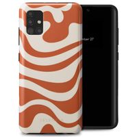 Selencia Vivid Tough Backcover Samsung Galaxy A51 - Dream Swirl Orange