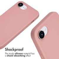 imoshion Silicone Case with Strap Apple iPhone 17e / 16e - Sand Pink
