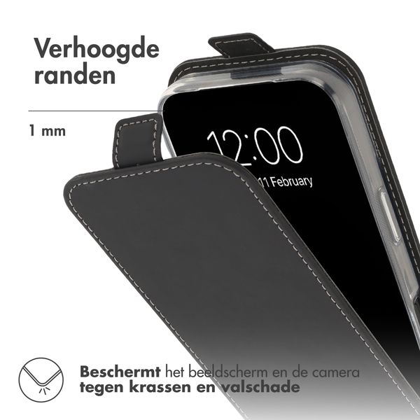 Accezz Flipcase Apple iPhone 18 Pro / 17 Pro - Zwart