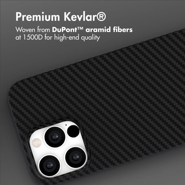 Accezz MagSafe Kevlar® Back Cover Apple iPhone 15 Pro Max - Black