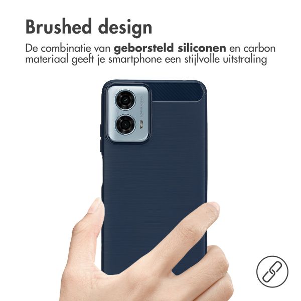 imoshion Brushed Backcover Motorola Moto G04 / G24 - Donkerblauw