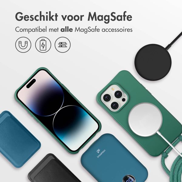 imoshion Color Backcover met afneembaar koord met MagSafe Apple iPhone 14 Pro - Donkergroen