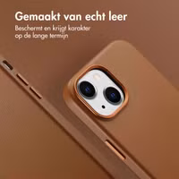 Accezz MagSafe Leather Backcover Apple iPhone 15 - Sienna Brown