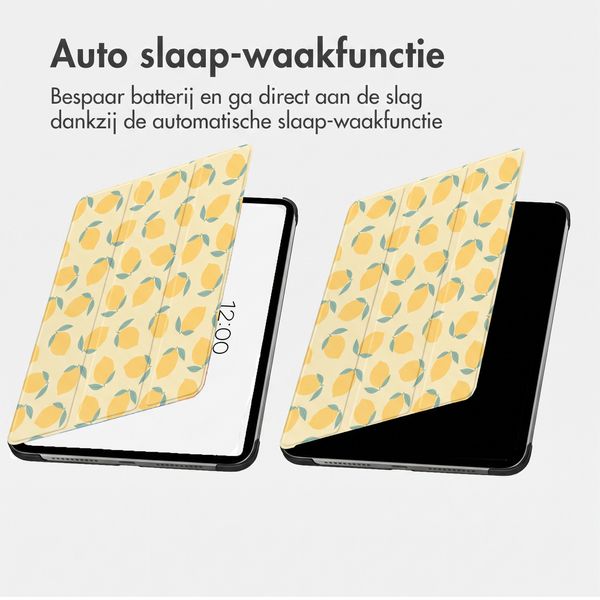 imoshion Design Trifold Bookcase Apple iPad 6 (2018) 9.7 inch / iPad 5 (2017) 9.7 inch / Air 2 (2014)/Air 1 (2013) - Citrus Dream