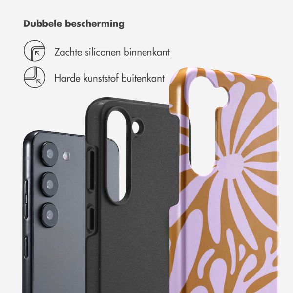 Selencia Vivid Backcover Samsung Galaxy S23 - Modern Bloom Pink