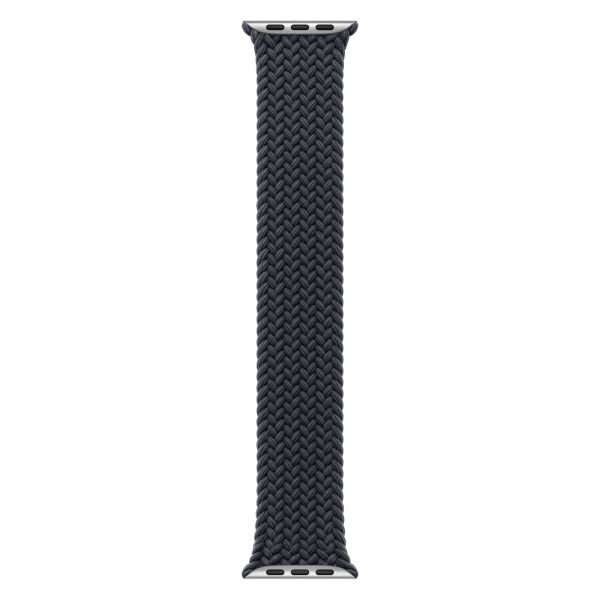 Apple Gevlochten solobandje Apple Watch | 44/45/46/49 mm - Maat 11 - Midnight