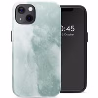 Selencia Vivid Tough Backcover met MagSafe Apple iPhone 13 - Marble Grayed Jade