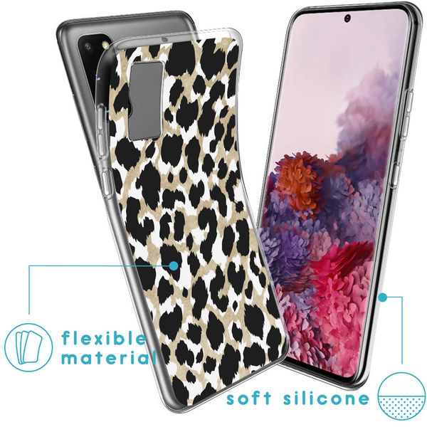 imoshion Design hoesje Samsung Galaxy S20 - Luipaard / Zwart