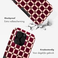 Selencia Vivid Backcover met MagSafe Apple iPhone 16 Pro Max - Check This Burgundy
