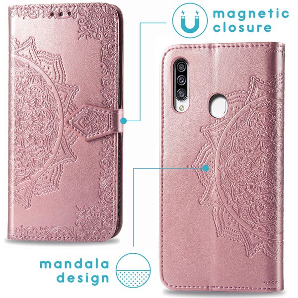 imoshion Mandala Bookcase Samsung Galaxy A20s - Rosé Goud