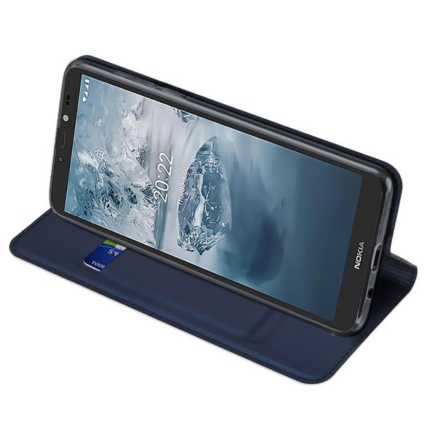 Dux Ducis Slim Softcase Bookcase Nokia C2 2nd Edition - Donkerblauw