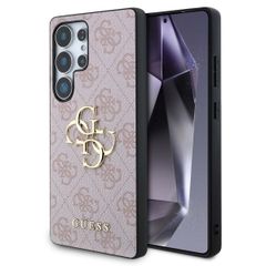 Guess 4G Metal Logo Backcover Samsung Galaxy S25 Ultra - Roze