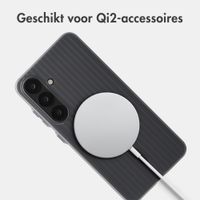Accezz Lite Backcover met MagSafe | Fluted | Samsung Galaxy S25 - Grijs