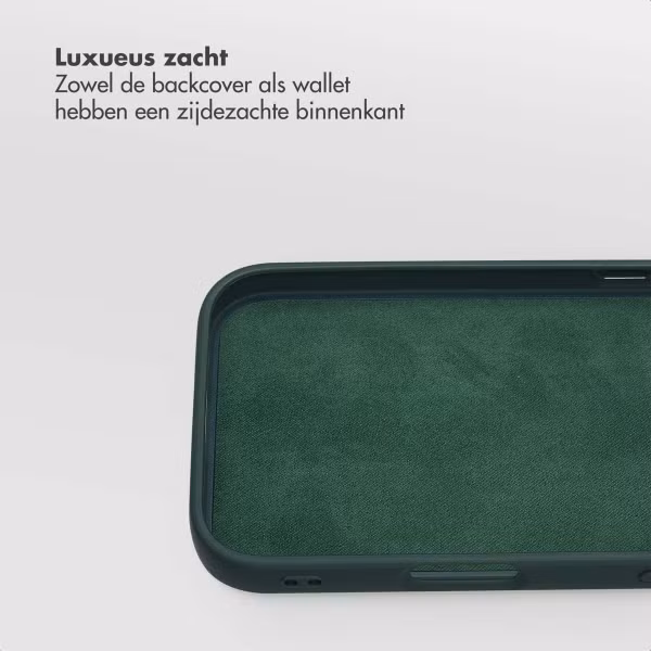 Selencia Olyn Uitneembare Bookcase met MagSafe Apple iPhone 17 Pro - Groen