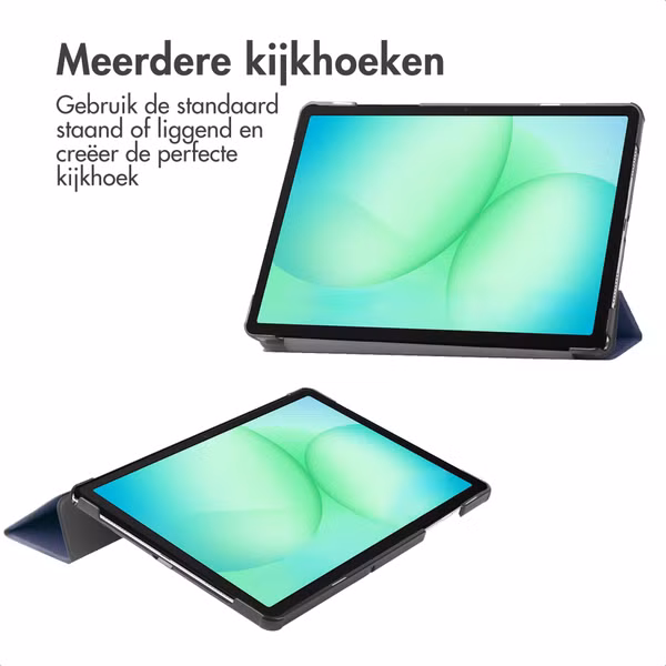 imoshion Trifold Bookcase Samsung Galaxy Tab A11 Plus - Donkerblauw