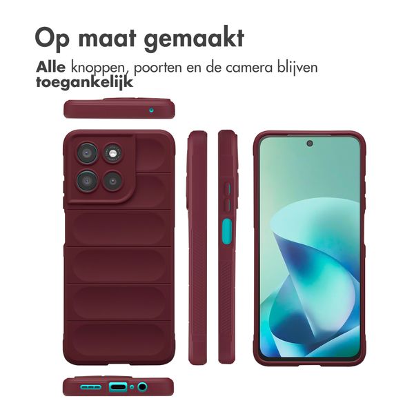 imoshion EasyGrip Backcover Motorola Moto G57 Power - Aubergine