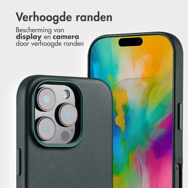 Accezz Leather Bookcase 2-in-1 met MagSafe Apple iPhone 16 Pro Max - Cedar Green