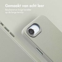 Accezz MagSafe Leather Backcover Apple iPhone 16e - Light Grey