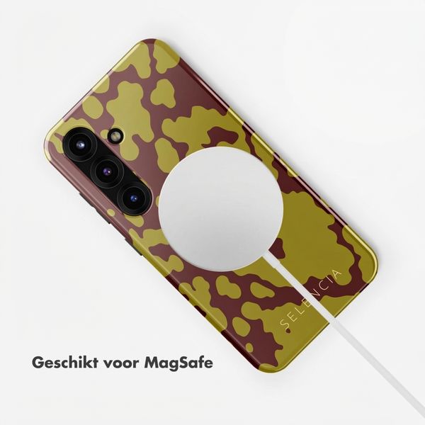 Selencia Vivid Backcover met MagSafe Samsung Galaxy S25 - Moo'd Olive Dust
