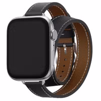 Selencia Élan Double strap band Apple Watch | 38/40/41/42 mm - Black