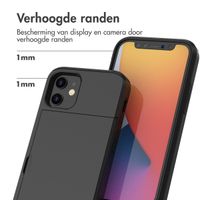 imoshion Backcover met pasjeshouder iPhone 12 Mini - Zwart