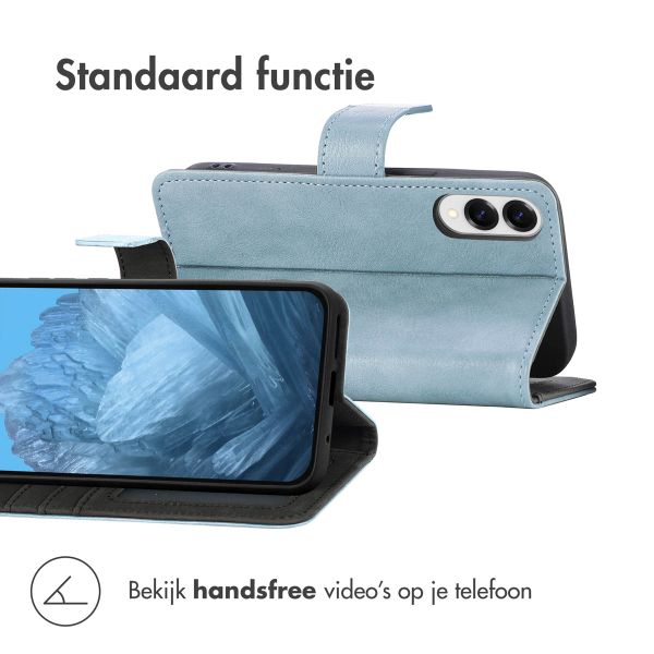 imoshion Luxe Bookcase Samsung Galaxy S25 Edge - Lichtblauw