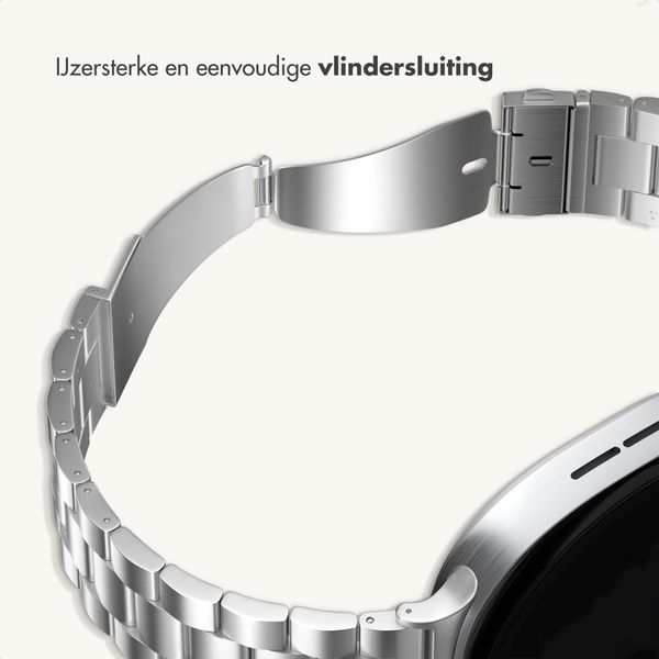imoshion Stalen bandje Samsung Galaxy Watch 9 (40/44mm) / Watch 8 (40/44mm) / Classic (46mm) - Zilver
