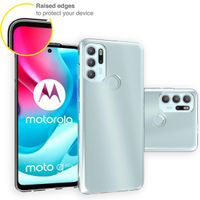 Accezz Clear Backcover Motorola Moto G60s - Transparant