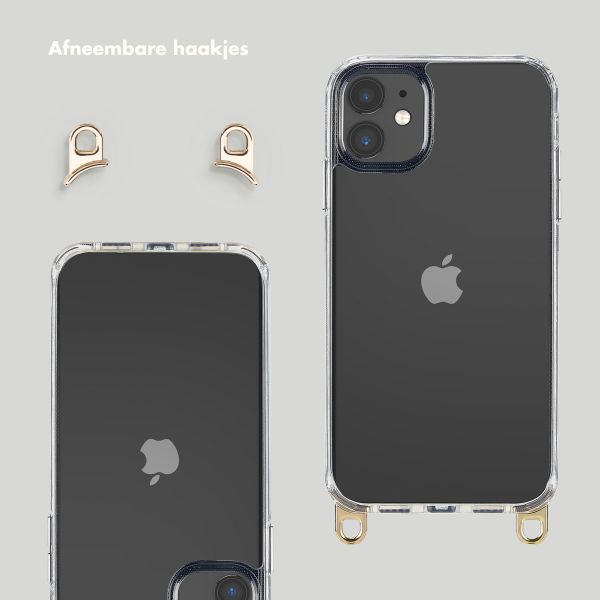 Selencia Backcover met afneembare haakjes iPhone 11 - Transparant