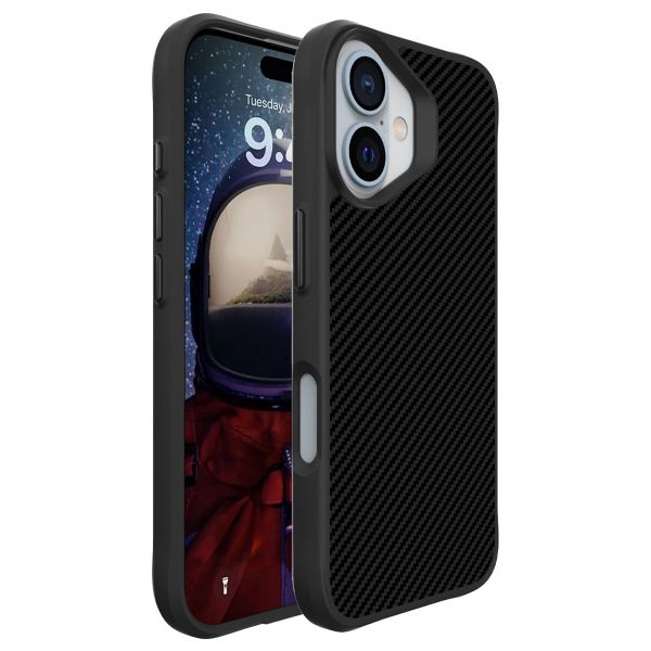 imoshion Rugged Hybrid Carbon Case iPhone 16 - Zwart