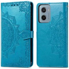 imoshion Mandala Bookcase Motorola Moto G05 / E15 - Turquoise