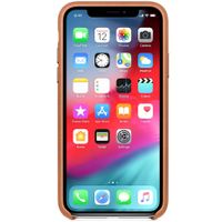 Apple Leather Backcover Apple iPhone Xs Max - Saddle Brown