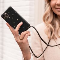 imoshion Design hoesje met koord Samsung Galaxy S10 Plus - Sterren - Zwart / Goud